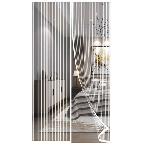 Mosquitera magnética para puertas y ventanas de 120x80 cm - Cortina antimoscas magnética con tira adhesiva, no requiere taladrar. (1/3)