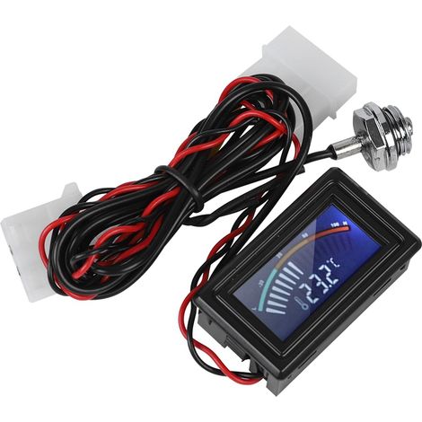 Thermomètre numérique pour système de refroidissement à eau PC avec affichage indicateur (1/5)