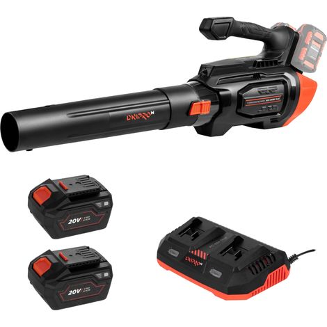 Dnipro-M Soplador de Hojas DCB-202BC Dual, 2 Baterías 6Ah y Cargador, Motor Brushless, 1020 m³/h, 240 km/h, 4 Velocidades + Turbo (1/5)