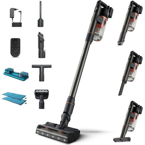Philips 7000 série XC7055/01 Aspirateur Balai Noir Rouge (1/3)