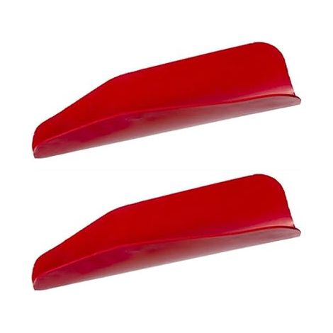 SHINING HOUSE Pack de 2 entonnoirs de vidange d'huile flexibles rouges pour voitures, camions et motos, 37 x 17 cm