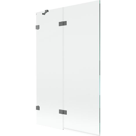 Mexen Lunar pare-douche à 2 volets gauche 110 x 150 cm, transparent, gun metal - 897-110-100-95-00-L (1/5)