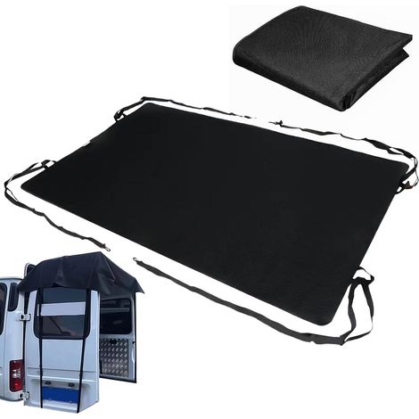 Toldo para Puerta Trasera para Furgoneta Camper Van, Parasol para Puerta Trasera de Autocaravana, Toldo de Lona Oxford Impermeable para Puertas Traseras de Autocaravana