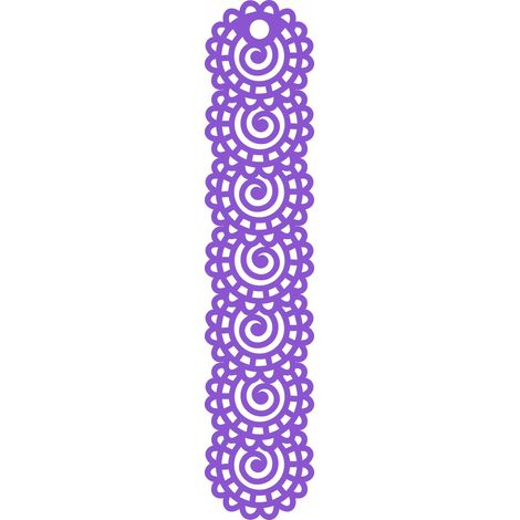 Lampada a sospensione A7, design traforato, viola, 18 x 90 cm
