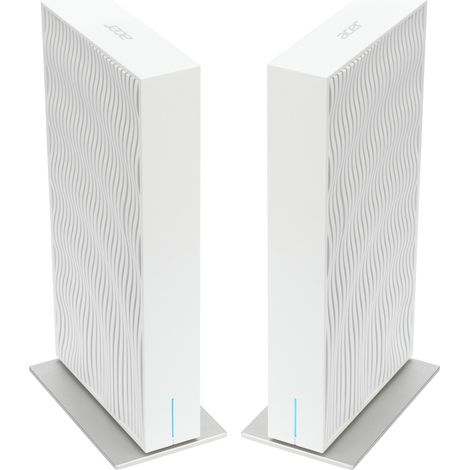 Acer Wave 7, wifi 7 Mesh Router, EU plug, dual pack WLAN-Router Gigabit Ethernet Dual-band (2.4GHz + 5GHz or 2.4GHz + 6GHz)