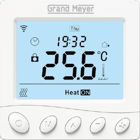 Termostato programable Wi-Fi W350, 16A, 230 V, Blanco