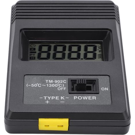 Thermomètre numérique portable haute précision TM-902C, écran LCD, plage de température de -50 °C à 1300 °C (1/5)