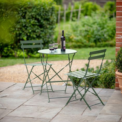 Garden Trading Rive Droite 2 Seater Bistro Set Small Thistle Green Ourdoor (1/2)