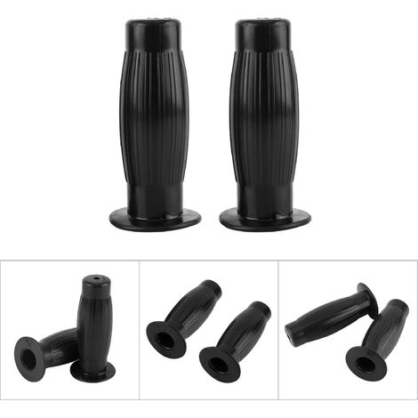 Universelle 7/8"- bis 1"-Griffe für Oldtimer-Motorradlenker, schwarz und griffig (1/5)