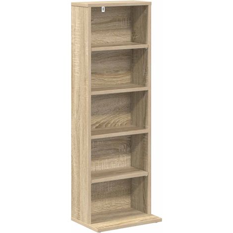 CD Cabinet Sonoma Oak 33 x 23.5 x 97.5 cm Engineered Wood vidaXL (1/5)