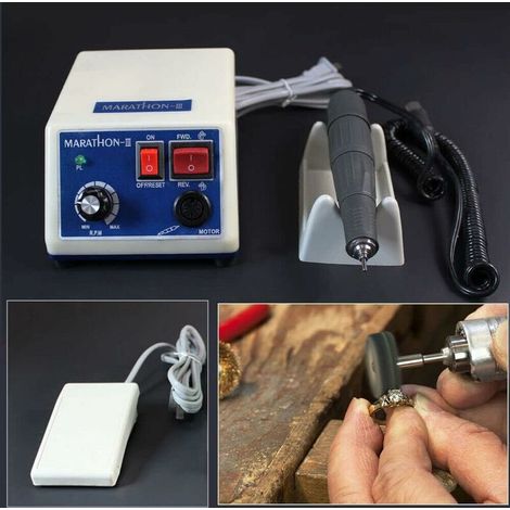Elektrischer Mikromotor 0-35.000 U/minTragbare Poliermaschine zum Polieren und SchleifenHohes DrehmomentFür Hartholz und Teak