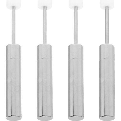 Set of 4 Hydraulic Dustbin Lid Dampers Universal Replacement Metal Damper Piston Silent and Smooth Closing for Kitchen and Outdoor (1/5)