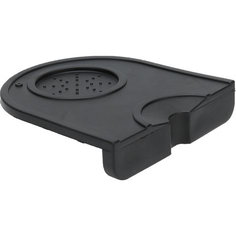 Tapis de tassement à café en silicone antidérapant, doux et inoffensif, pour usage domestique, noir (1/5)