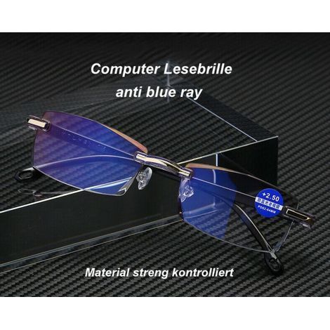Lot de 2 lunettes de lecture anti-lumière bleue sans monture (1/5)