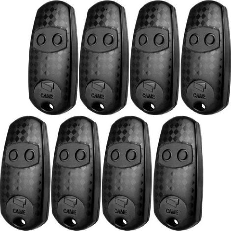 Pack de 8 Télécommande 433 Mhz 2 canaux – Compatible avec motorisations CAME – Fonction auto-apprentissage – Portée jusqu'à 156 mètres (1/5)