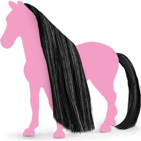 Caballos hermosos - Pelo de caballo negro (1/4)