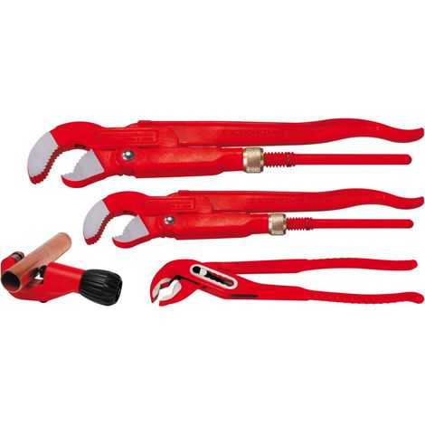 ROTHENBERGER Juego de alicates - TC35, Wapu10" , llave de tubo en esquina 1" y 1.1/2" - 070135X