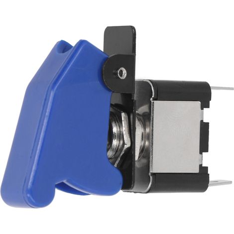 5 Stück blaue 2-polige Kippschalter mit wasserdichter ABS-Abdeckung, Marine-Kippschalter, 25 A, 12 V DC (1/5)