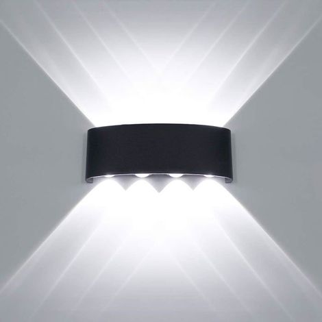 Moderne LED Plafonnier Étanche En Aluminium Applique Murale Rondelle Lumière Intérieur Extérieur Couloir Couloir Couloir 8w Noir (1/4)
