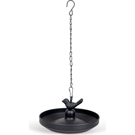 Mangeoire Birdy noir  à suspendre ø 17.5 cm pour oiseaux - animallparadise (1/2)