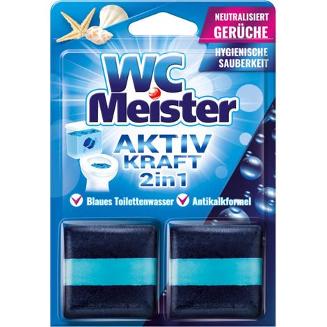 WC Meister Aktiv Kraft 2 in 1 Blaues 2x 50 g (1/2)