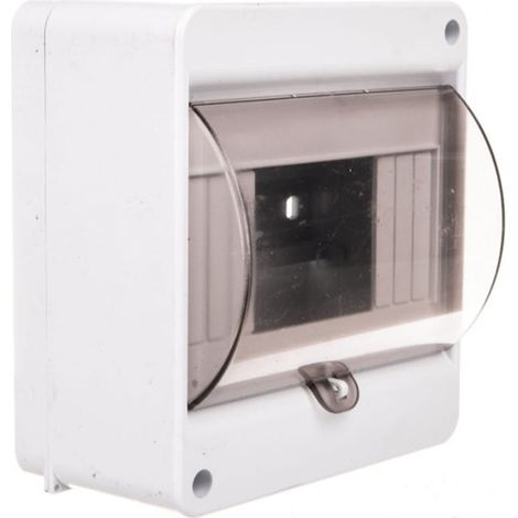 Quadro di distribuzione modulare 1x6 per montaggio superficiale IP20 con sportello antifumo e morsetti S-6+vetro+N+PE 8005843 ENE-00319