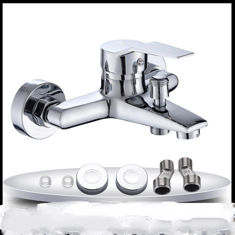 CCYKXA Bathtub Faucet - Shower Faucet - 1/2" Shower Outlet - Premium Brass Body and Scratch Resistant Shower Faucet, Easy to Clean, Easy to Install,
