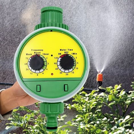 Programmateur d'Arrosage Robinet avec Minuterie Manuelle – Minuterie d'Arrosage Automatique pour Tuyau, Système d'Irrigation Goutte à Goutte et Arrosage Jardin Pelouse (1/5)