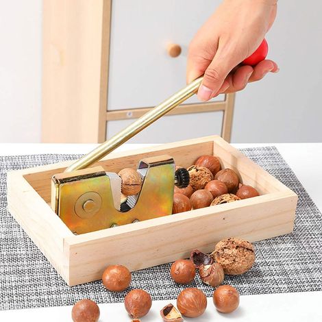 Casse-Noix Manuel - Réglable - En Acier Et Bois - Pour Noix De Pécan Noix De Grenoble Noisettes Amandes - 1 Pièce (1/5)