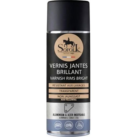 Vernice per Cerchi in Alluminio - Trasparente - Asciugatura Rapida - Non Ingiallisce - 400ml (1/4)