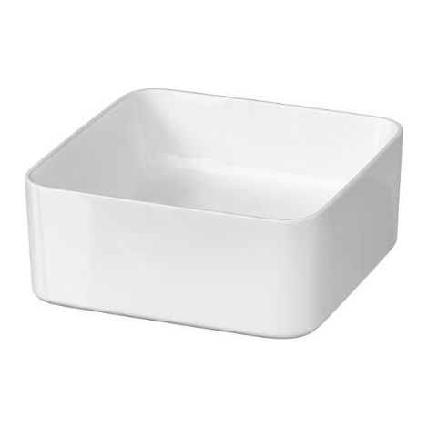 Cersanit Crea - Vasque à poser, 35x35 cm, sans trop-plein, blanc K114-007 (1/3)
