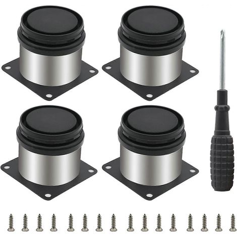 pieds de meubles en acier inoxydable, pieds métalliques pour armoire, table, bureau, étagère d'armoire, pieds réglables pour cuisine, avec vis et tournevis (50 mm/2 pouces). (1/5)