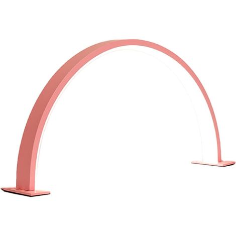 Lampada da scrivania USB per unghie, lampada a forma di mezzaluna per tatuaggi alle ciglia, lampada da scrivania a LED adatta per truccatori (rosa) [classe energetica A]