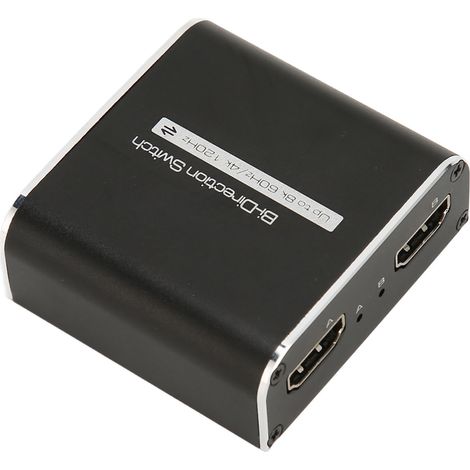 Commutateur HDMI 2 Entrées 1 Sortie 8K 48Gbps, Switch Bidirectionnel 4K 120Hz pour PS5, Xbox Series X et PC Gaming (1/5)
