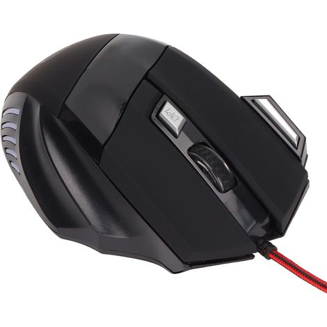 Souris gaming rétroéclairée RGB, design ergonomique, DPI réglable, Plug and Play, contrôle précis, souris mécanique filaire