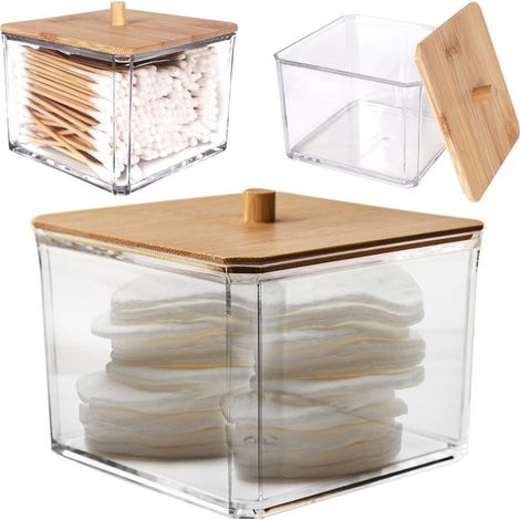 Aufbewahrungsbox für Kosmetik- und Hygienepads im Badezimmer (1/5)
