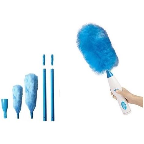 Spin Duster Duster électrique, multifonction à piles 360 Degrés Rotatif Motorisé Dust Wand , électrique