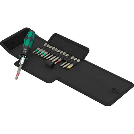 Wera Kraftform Kompakt 838 RA S Imperial Set 1, mit Ratschenfunktion (schwarz/grün, 1/4", zöllig, 14-teilig) (05051065001) (1/4)