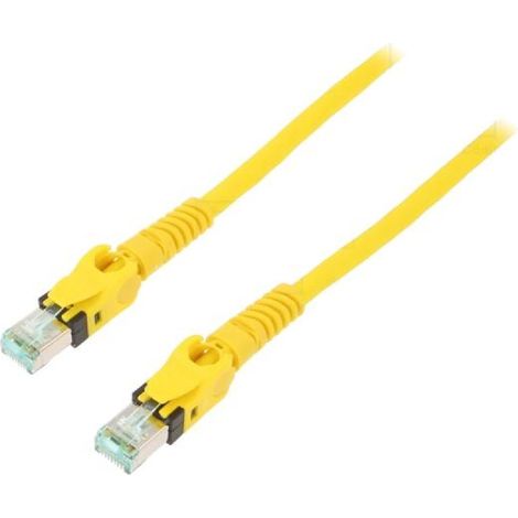 Cable reseau RJ45 male S-FTP cat 6a jaune - 5m