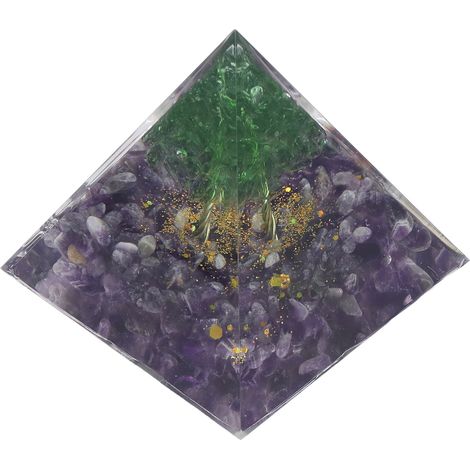 Pyramide de cristal, pyramide d'orgone, décoration intérieure pour la guérison énergétique et la tranquillité (1/5)