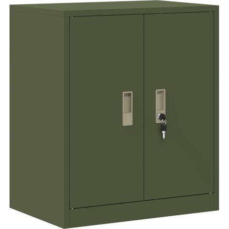 Maison Exclusive - Armadio Verde oliva 60 x 40 x 70 cm Acciaio