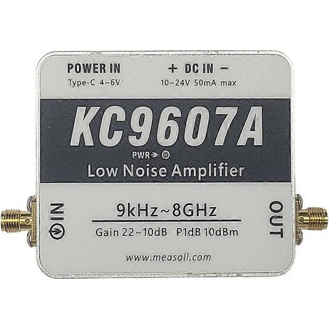 KC9607A rauscharmes Breitband-Verstärkermodul für ultraniedrige Frequenzen, 20 dB Verstärkung, Nahfeldsonde, 1 kHz – 8 GHz (1/5)