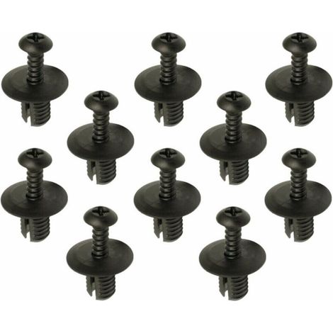 10x Vite a rivetto a martello Ø8 x 3-10mm clip di espansione in plastica clip di fissaggio paraurti (1/2)