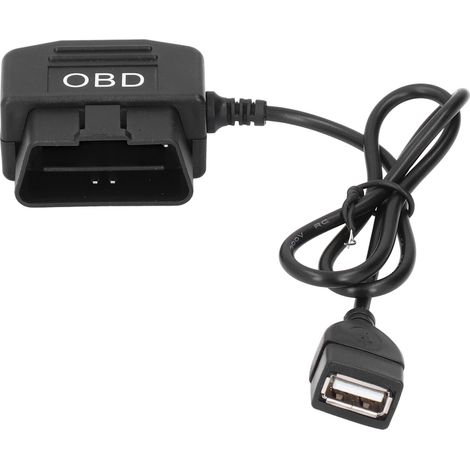 48 cm langes OBD-Stromkabel mit Schalter und Unterspannungsschutz für Dashcam und Handy-Ladegerät