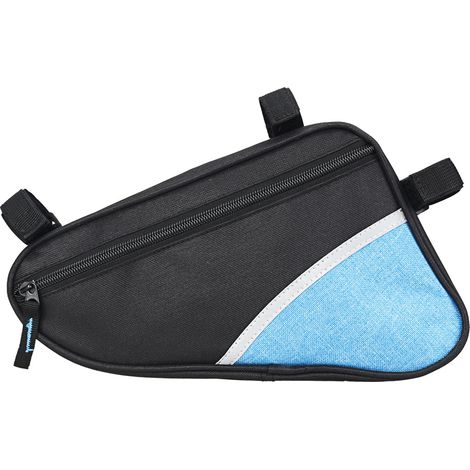Sacoche triangulaire bleue imperméable pour vélo – Sacoche de cadre, sacoche triangulaire pour antivol de vélo, protection contre la pluie – Sacoche de cadre de vélo-AquaForge (1/5)