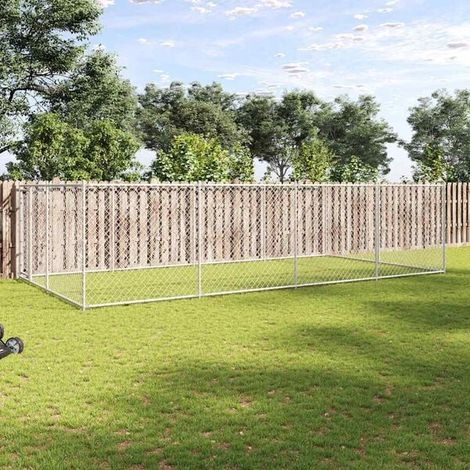 Cage d'extérieur pour chien 7,6 x 3,8 x 1,9 mètres
