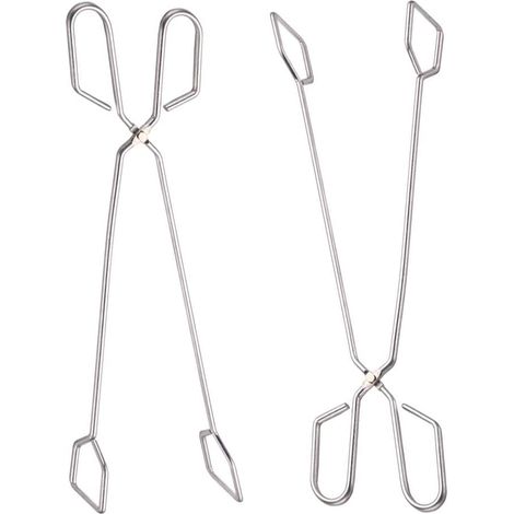 MINKUROW Pinze Per Barbecue, 2 Pezzi Forbici In Acciaio Inossidabile Pinze Per Barbecue Extra Lunghe Pinze Per Grigliare Antiscivolo Resistenti Al Calore, Adatto Per Cucina, Barbecue -35 Cm (1/5)