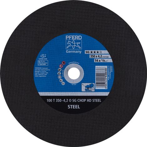 PFERD TOOLS Trennscheibe T 350x4,2x25,4 mm Leistungslinie SG CHOP HD STEEL für Stahl 10 Stk (1/5)