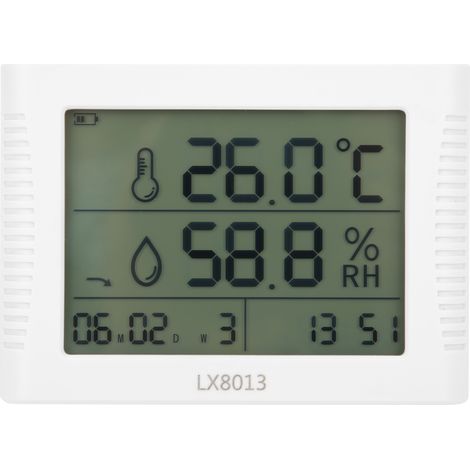 LX8013 elektronisches Thermometer-Hygrometer, Temperatur- und Feuchtigkeitsanzeiger für die Laborindustrie (1/5)