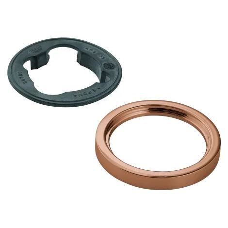 GROHE Roseta 48603, redonda, para grifería de lavabo sin varilla de vaciador, warm sunset, 48603DA0